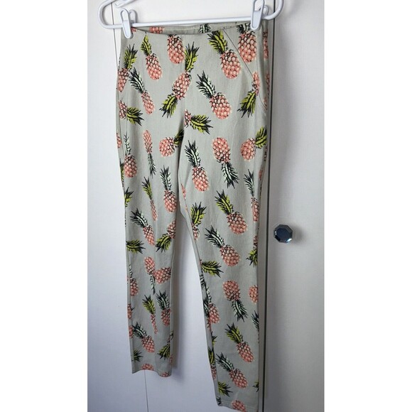 HUE Women's Size S Leggings Skimmer Pineapple Simply Stretch Pant jeans Sand NWT - Picture 4 of 9